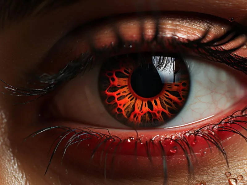Eye With Clearly Looking Tiny Blood Vessels In It And Also Have Cornea Pupil Lens Eye with clearly looking tiny blood vessels in it and also have cornea pupil lens