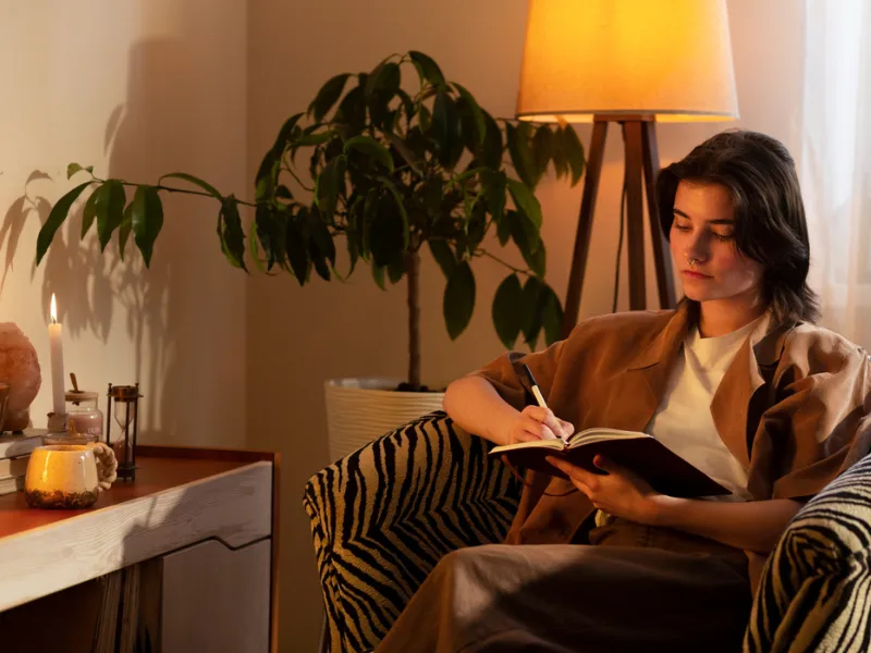 Use warm lighting at home